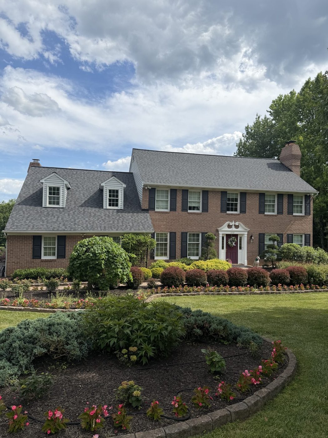 Hail damage roof replacement Phoenix Maryland colonial